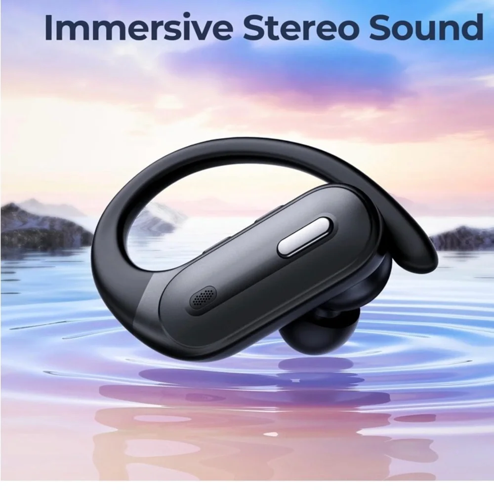 Wireless Black Earbuds with Charging Case